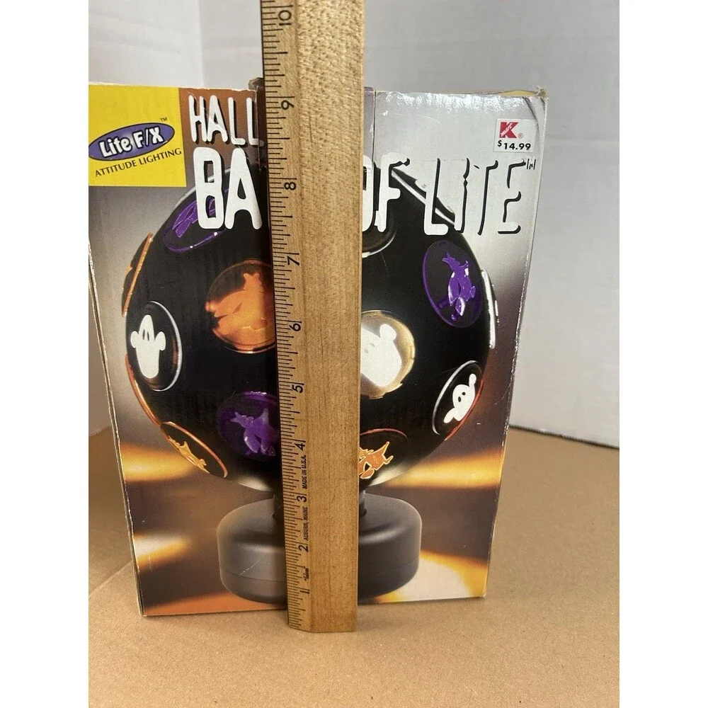 Lite F/X Halloween Ball Of Lite Rotating Light Up Disco Party Ball Projection